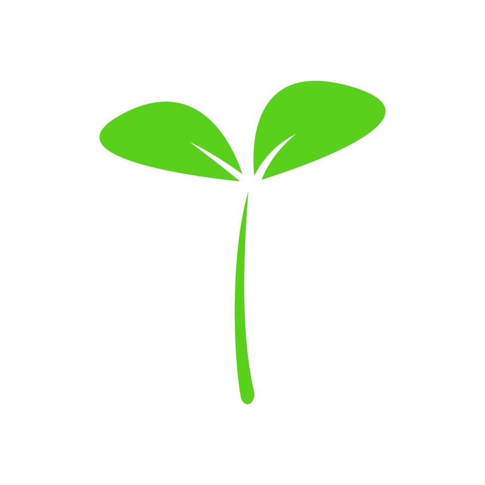 Green Sprout Vector Icon