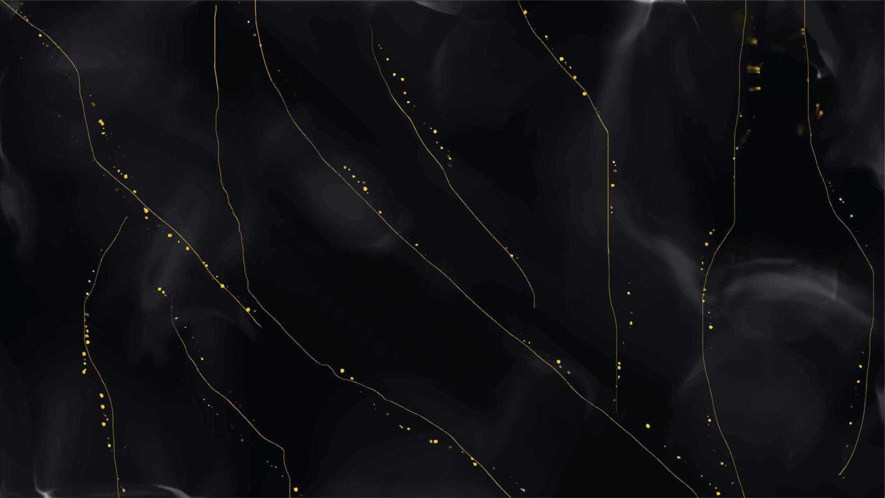 Golden Natural Marble Stone Pattern Background. Abstract Blac Ceramics Wall Tiles Wallpaper vector