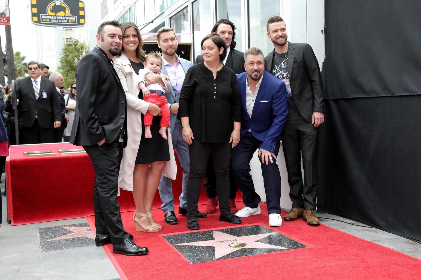 LOS ANGELES, APR 30 - Chris Kirkpatrick, Lance Bass, JC Chasez, Joey Fatone, Justin Timberlake, Guests, NSYNC at the  NSYNC Star Ceremony  on the Hollywood Walk of Fame on April 30, 2018 in Los Angeles, CA photo
