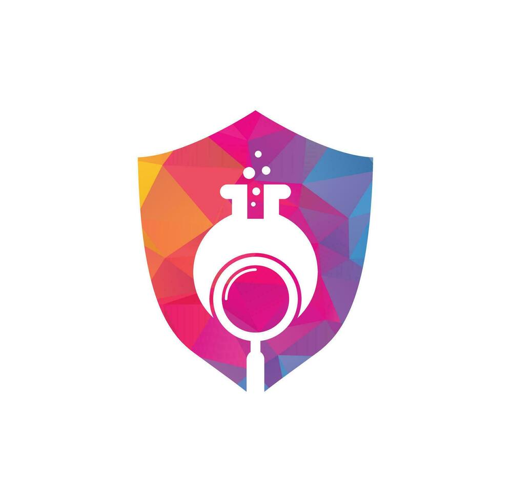 Search lab logo design. find lab logo design vector template. Lab Find Logo Icon Design.