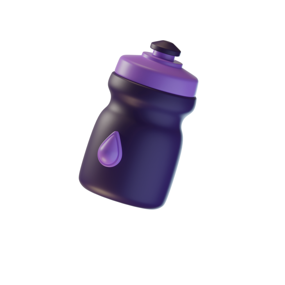 3d bottle icon isolated - 3d render png