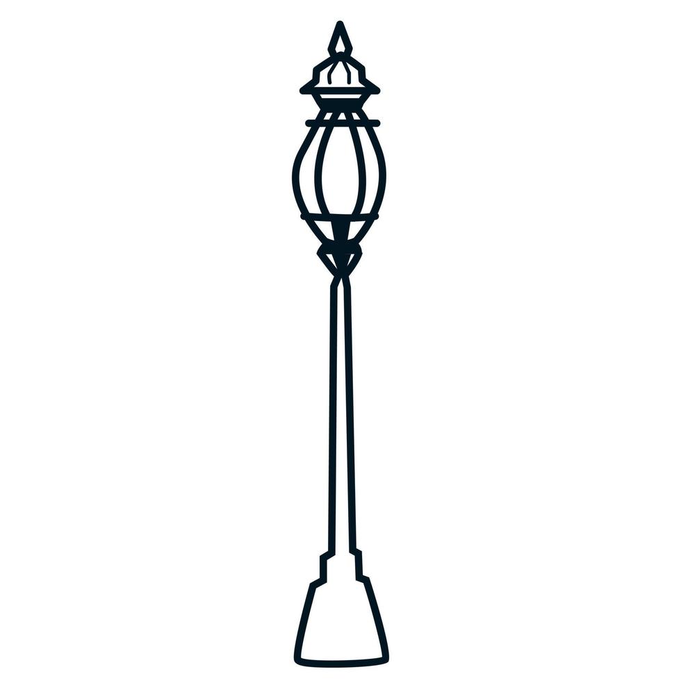 Doodle style lantern. Vector illustration of hand-drawn