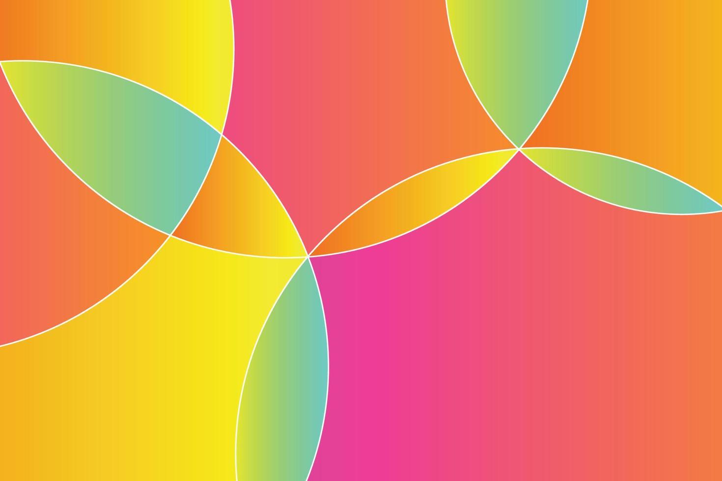 Bright liquid gradient circles overlap background. Abstract holographic fluidly rounded shapes backdrop composition vector