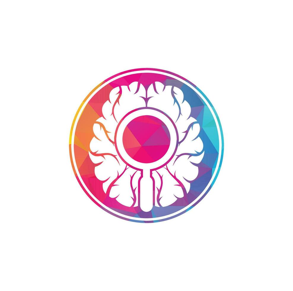 Find Brain Logo Design Template Flat Style Design Vector. Search brain logo design icon. vector