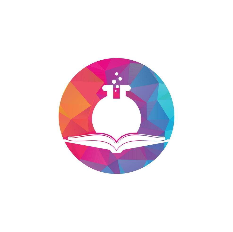 Book Lab Logo Template Design Vector. Book Science Logo icon. vector