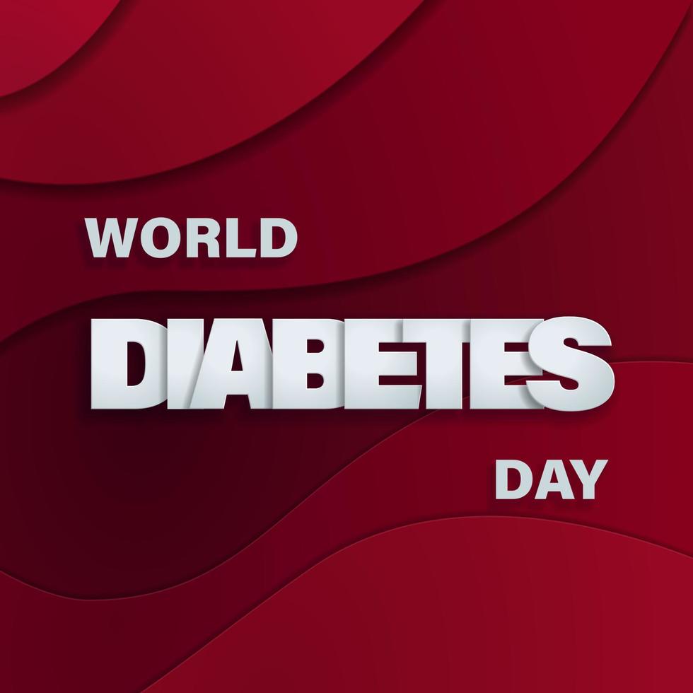 ilustración vectorial del día mundial de la diabetes vector