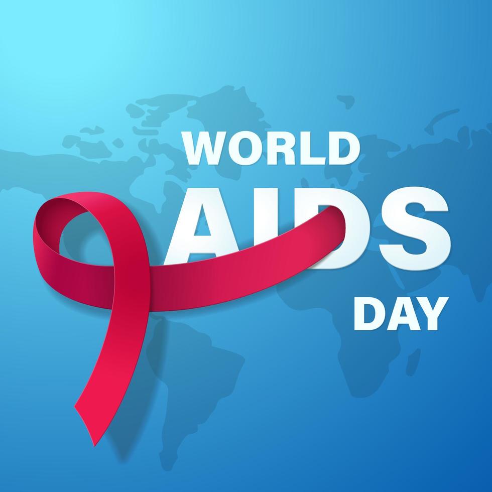 World Aids Day Vector Illustration