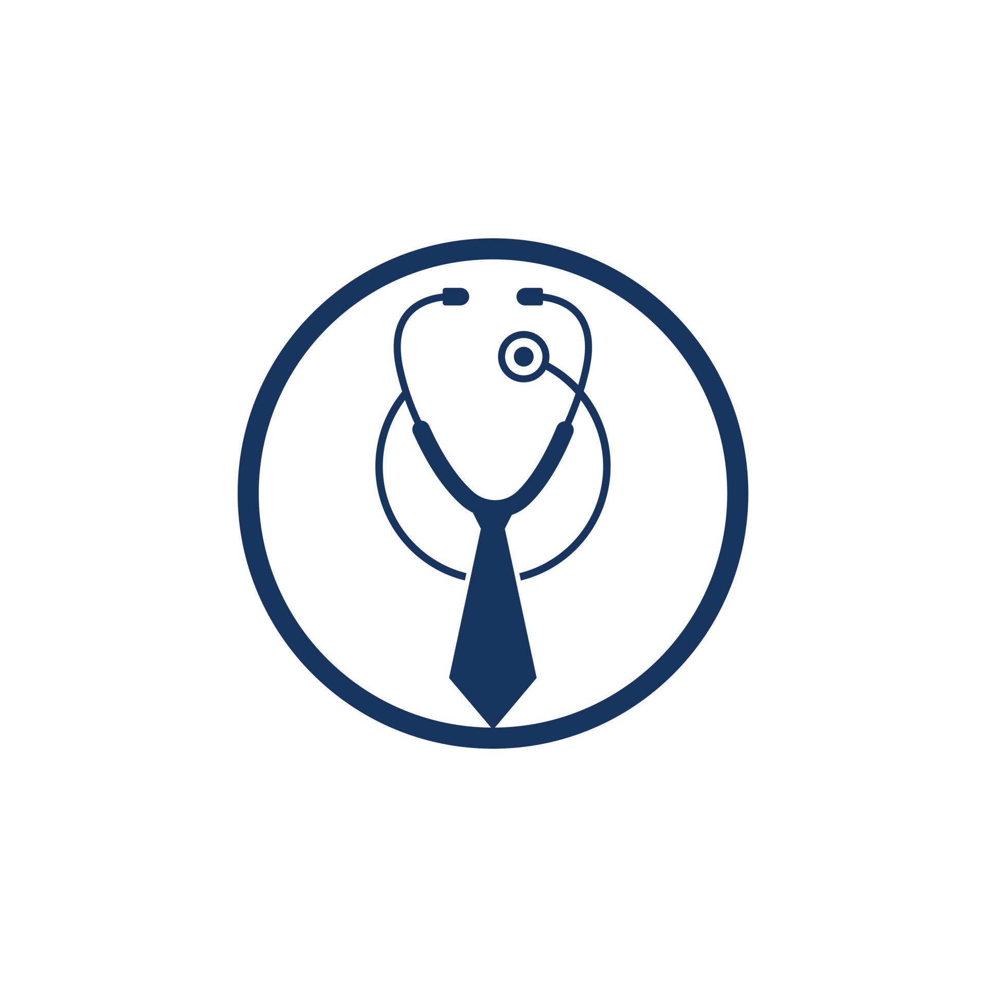 Medical job logo design template. Medical jobs logo inspiration with