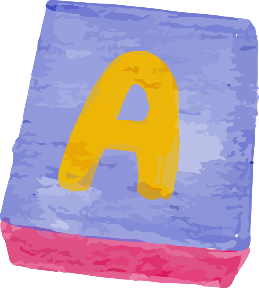 Letter A Watercolor Clip Art png