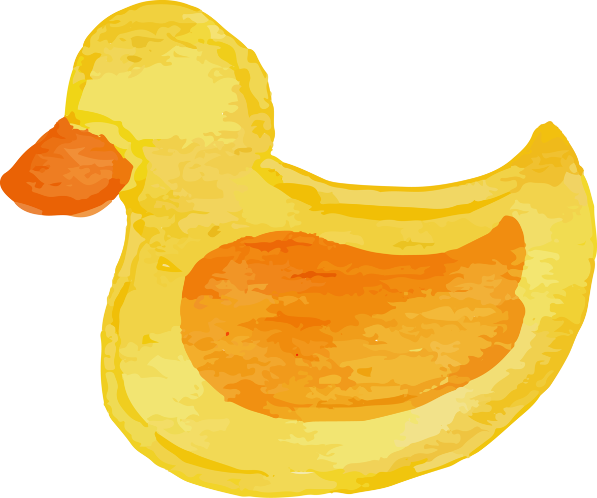 Rubber Ducky Watercolor Clip Art png