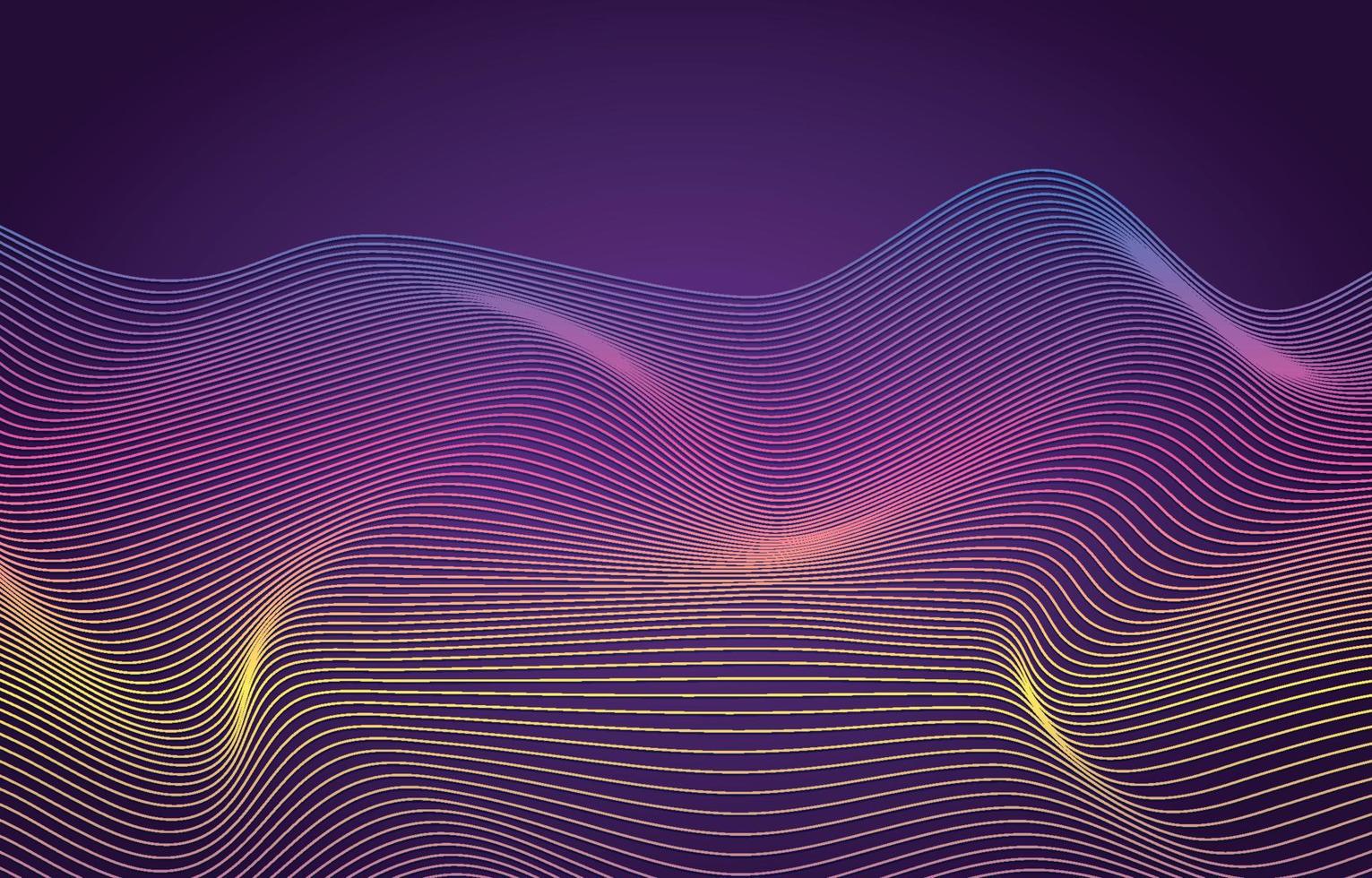 Dynamic Line Wave Background vector