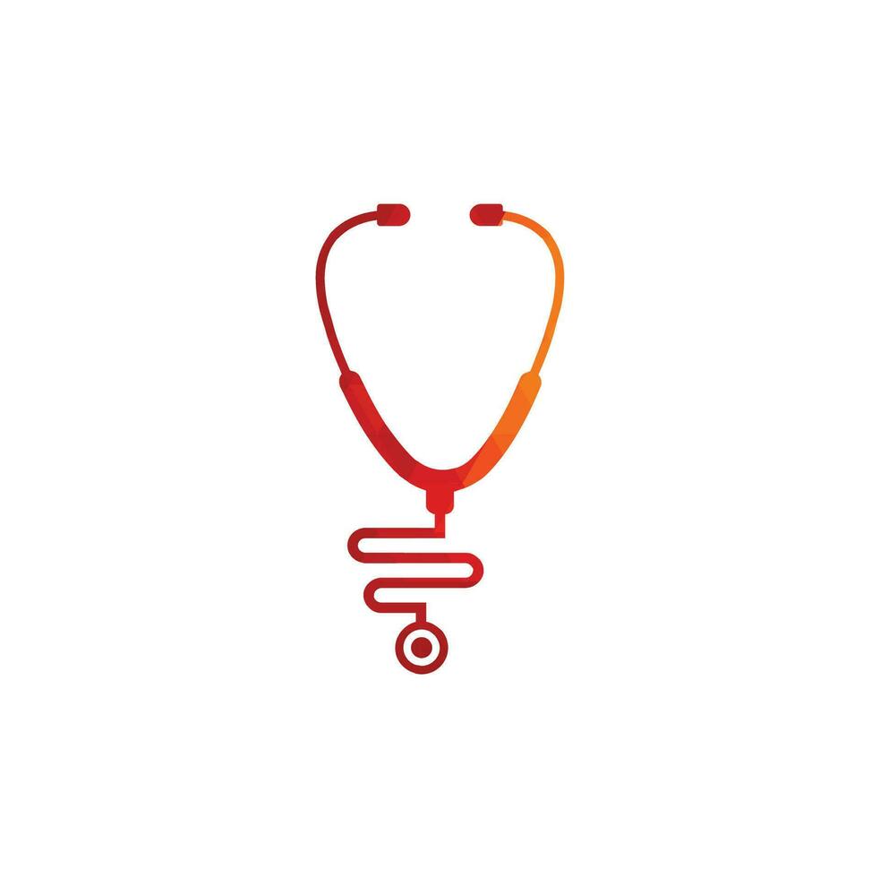 Stethoscope logo. medical icon. health symbol vector
