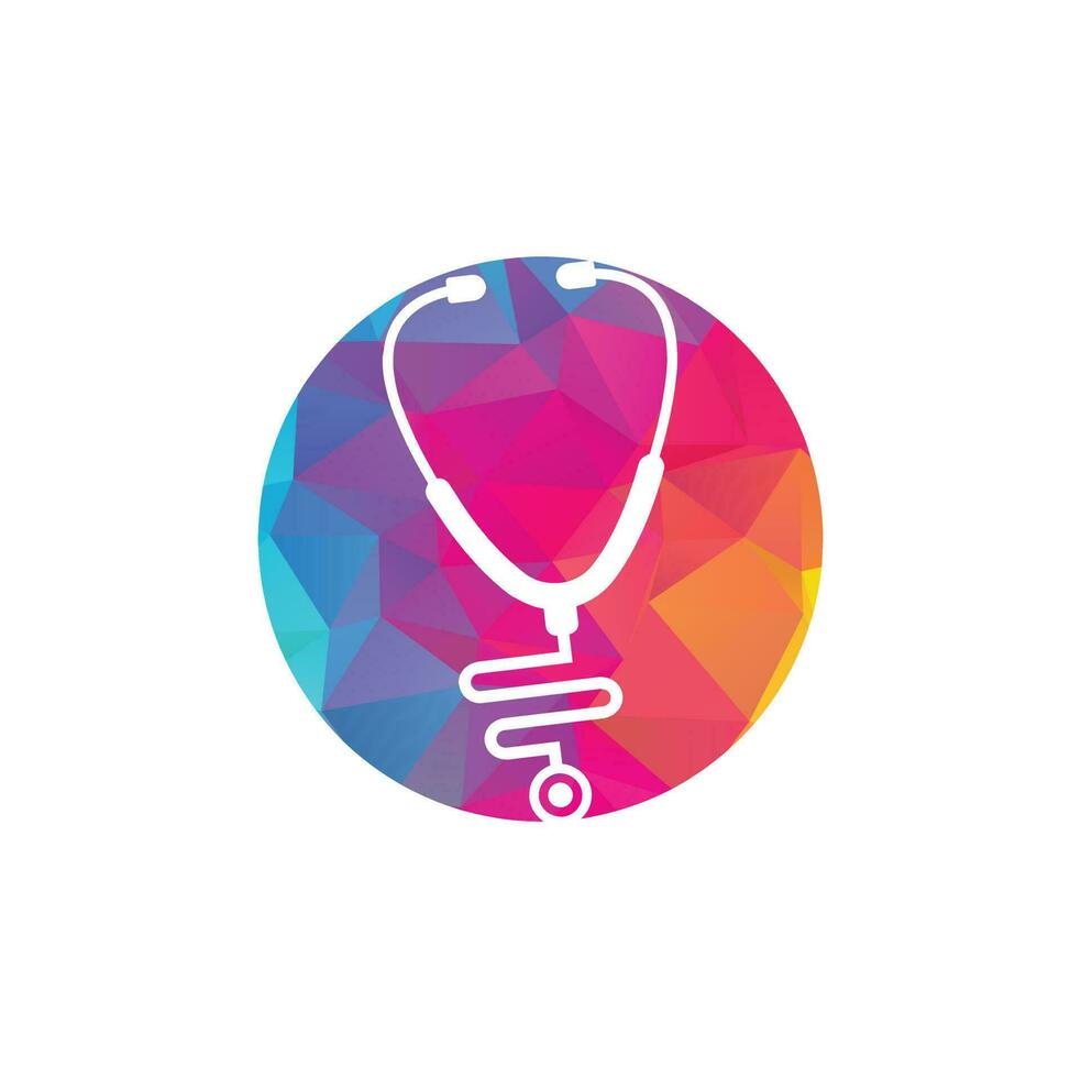 Stethoscope logo. medical icon. health symbol vector