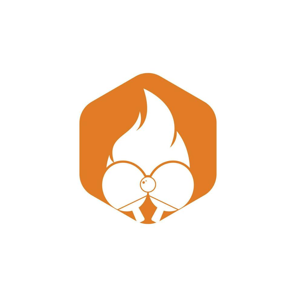 Fire and ping pong logo icon design template. Table tennis, ping pong vector icon.