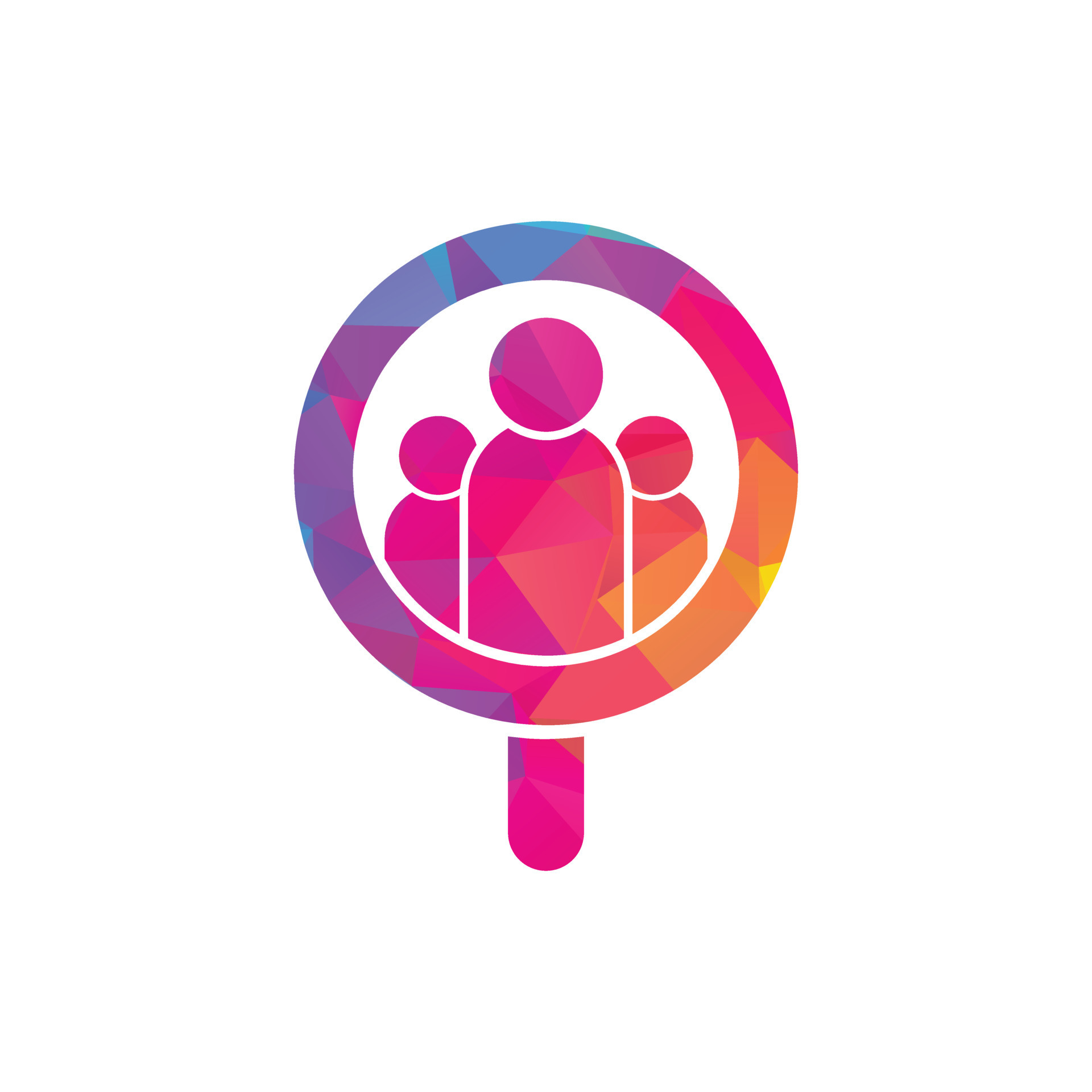 Logotipo del buscador de personas logotipo de lupa icono de dise o de