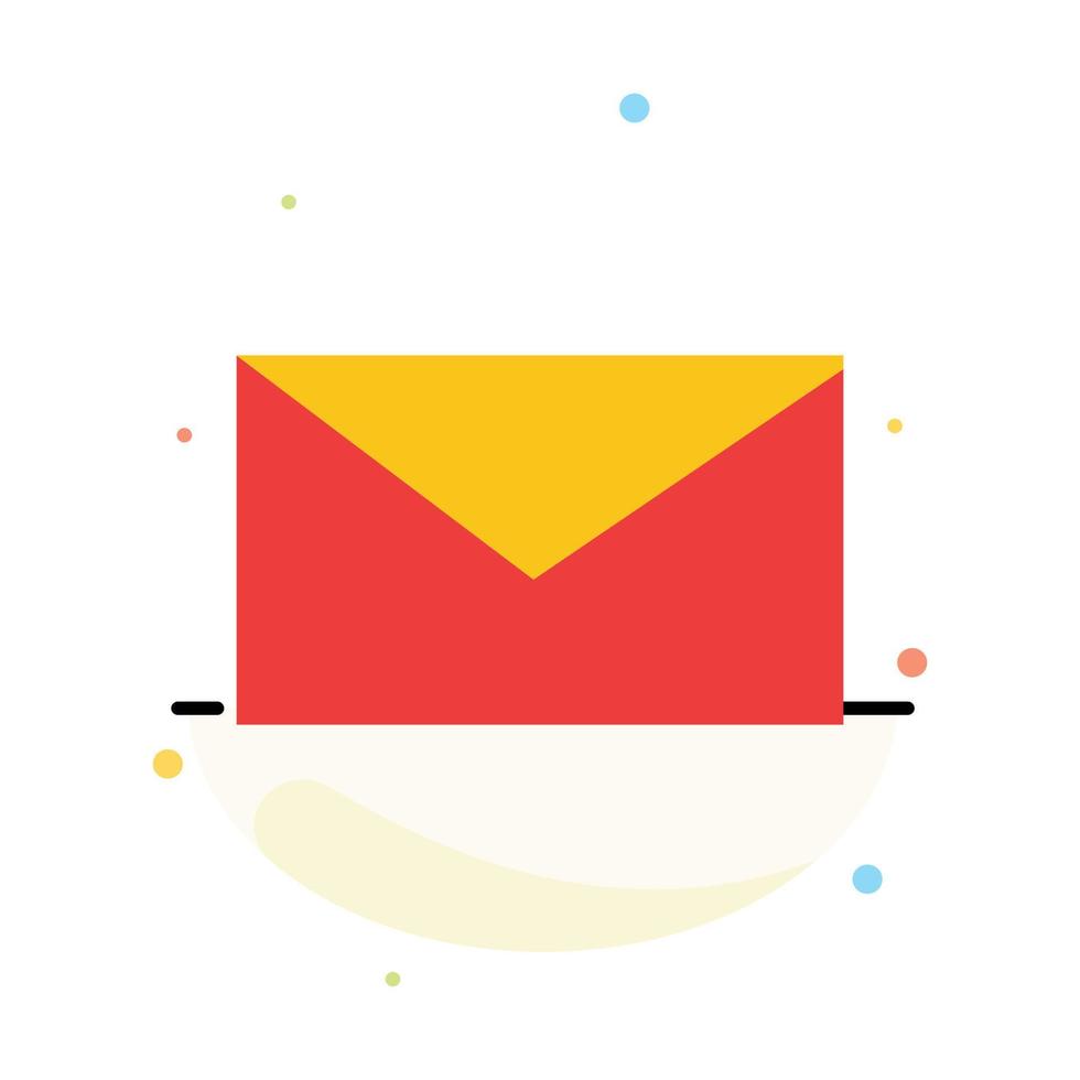 plantilla de icono de color plano abstracto de escuela de correo electrónico vector