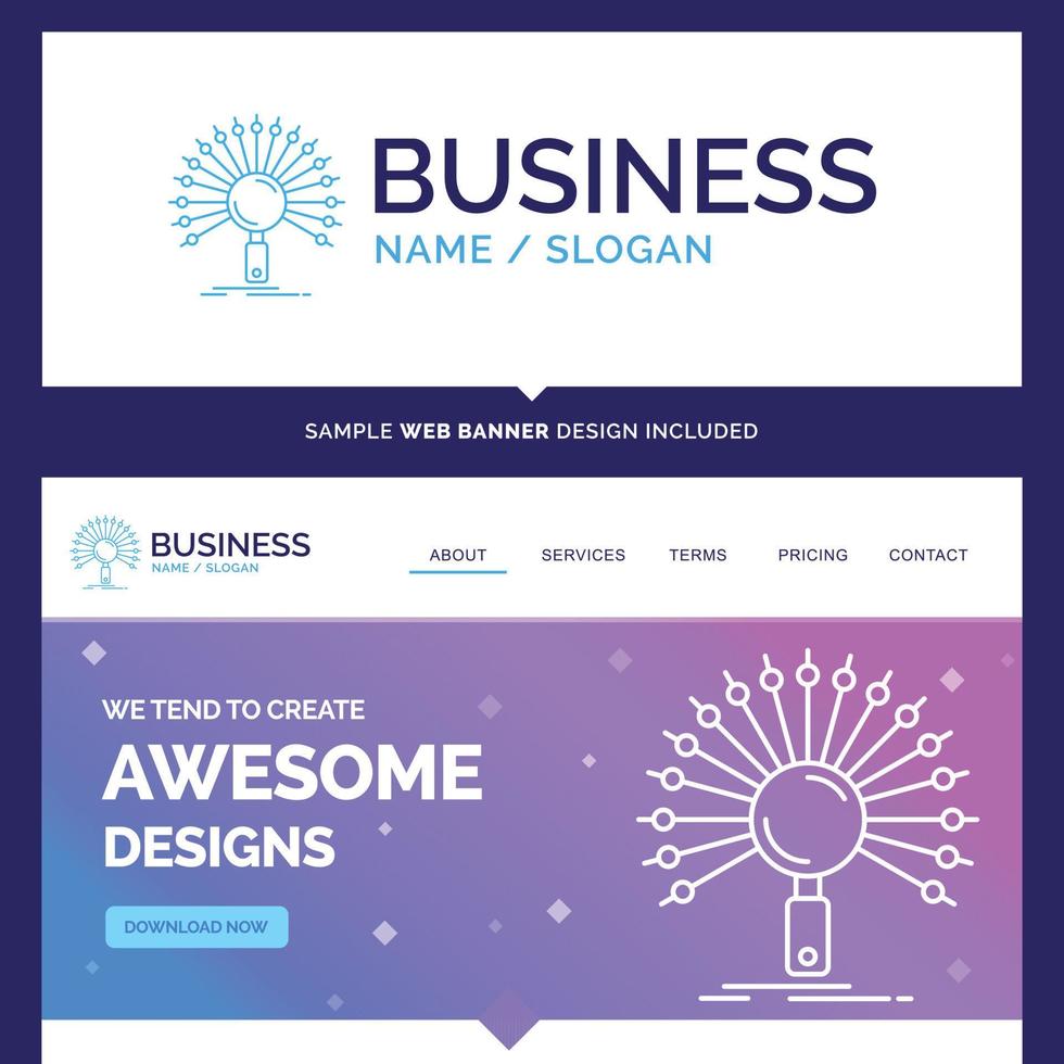 Beautiful Business Concept Brand Name Data vector
