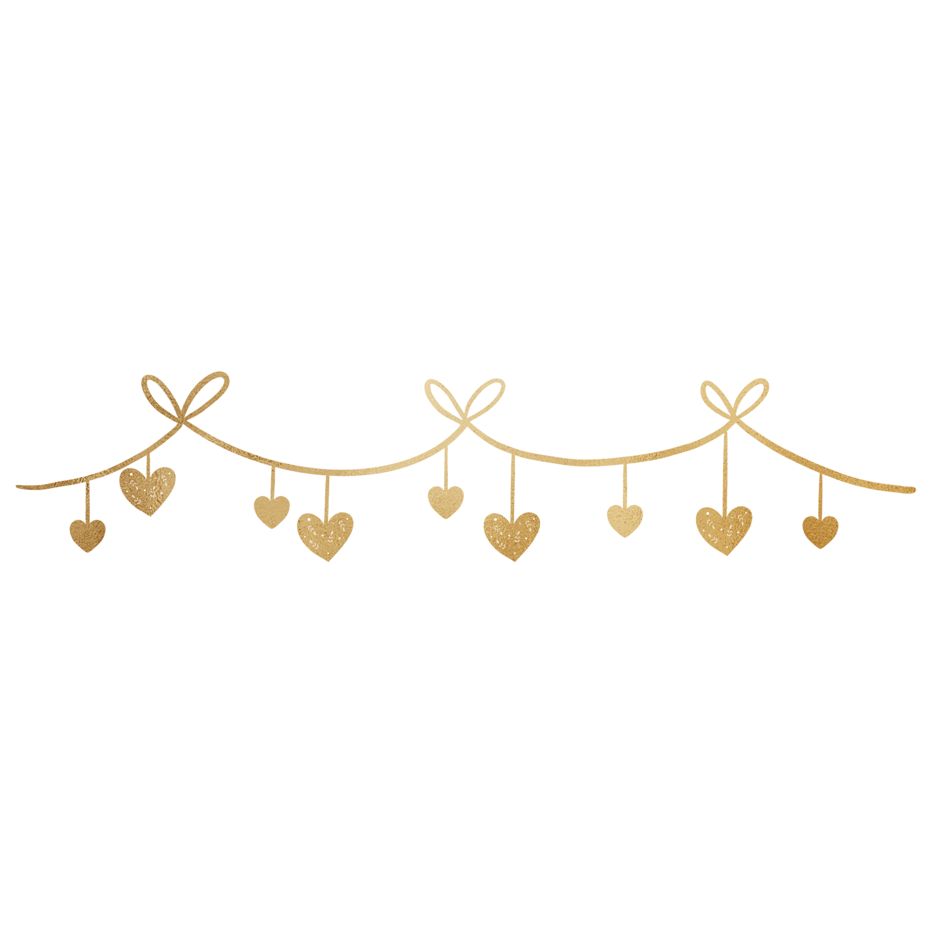Gold Metallic Heart Ornament 13219733 PNG