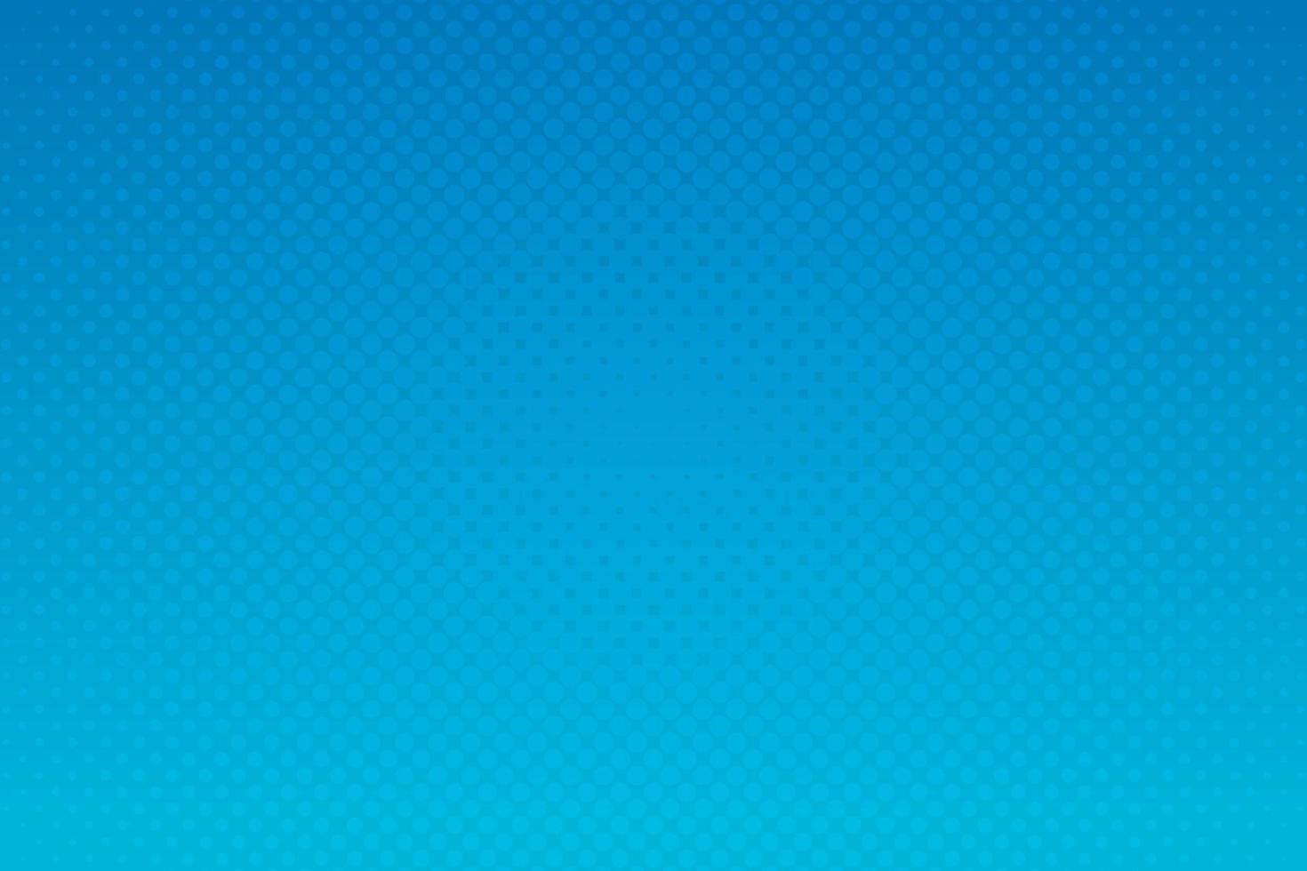 Blue pop art background with halftone dots in retro comic style. Vector illustration.