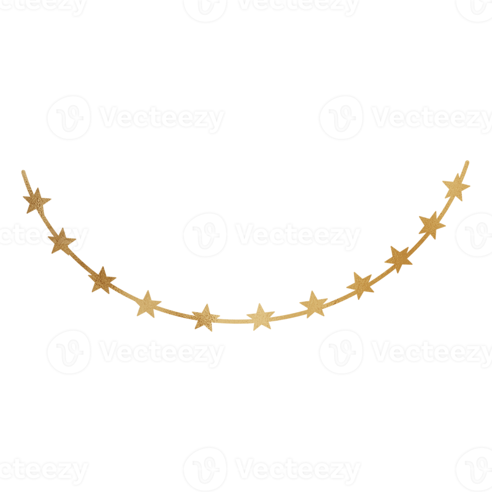 Gold Metallic Star Ornament png