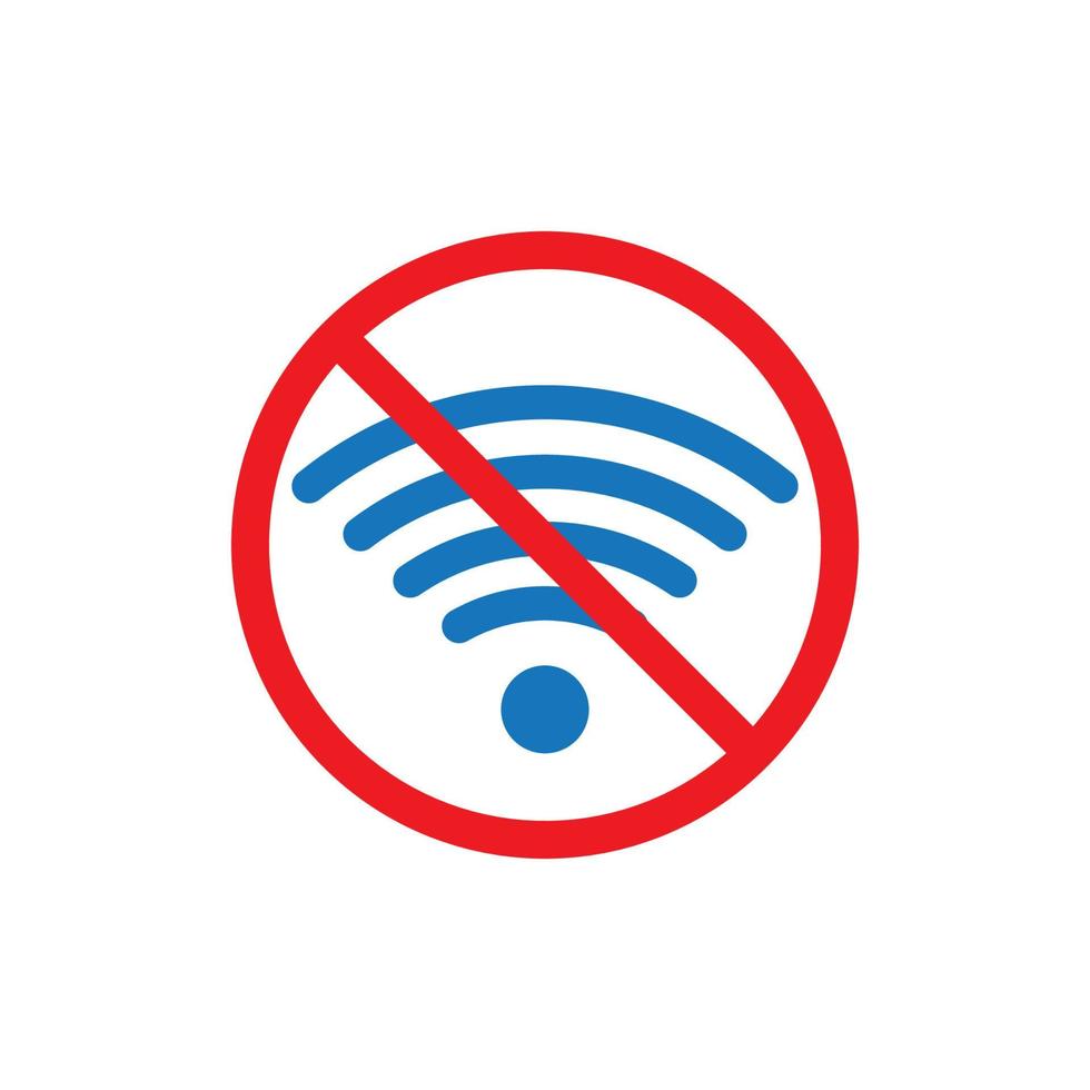 locked wifi signal icon vector