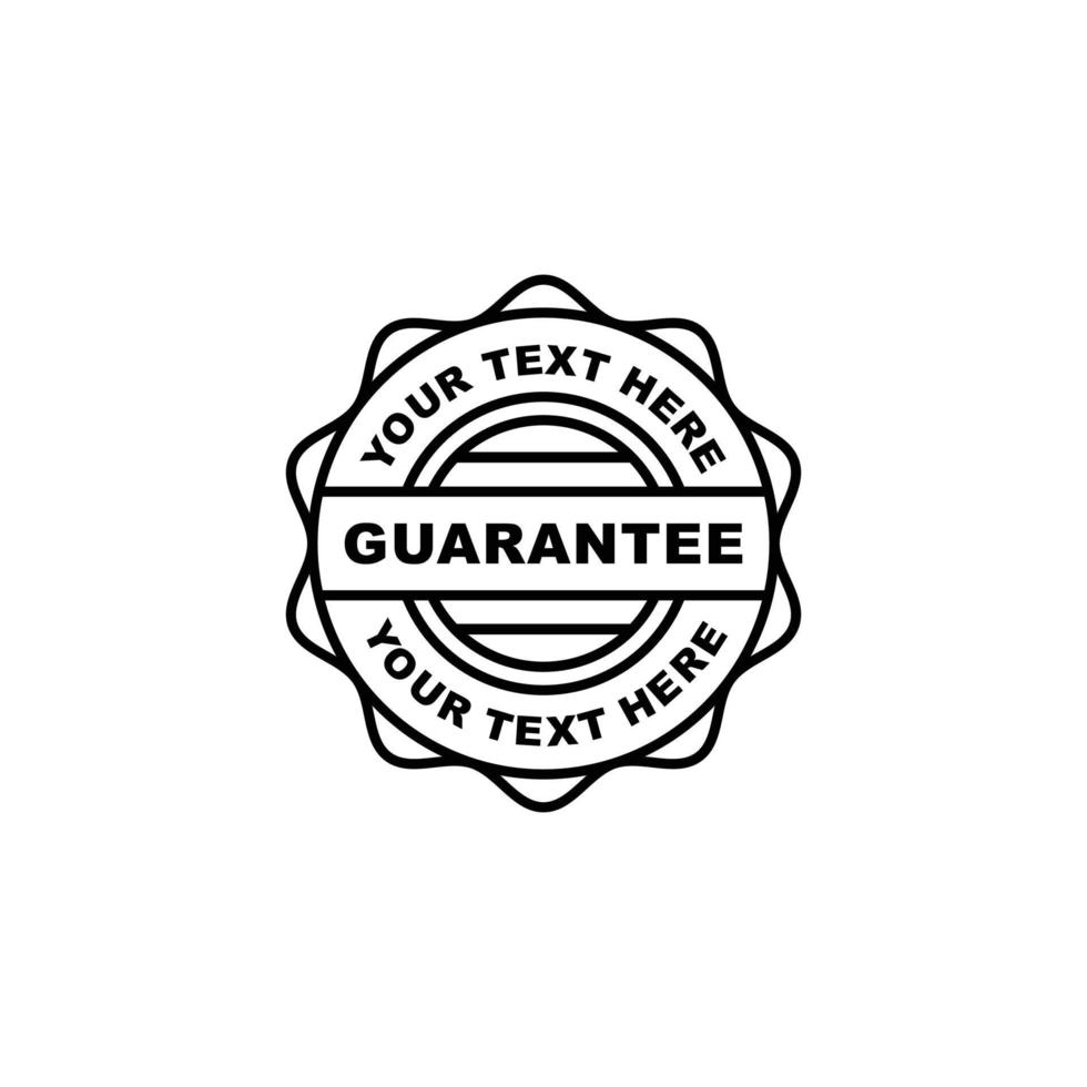 Guarantee stamp seal icon vector illustration