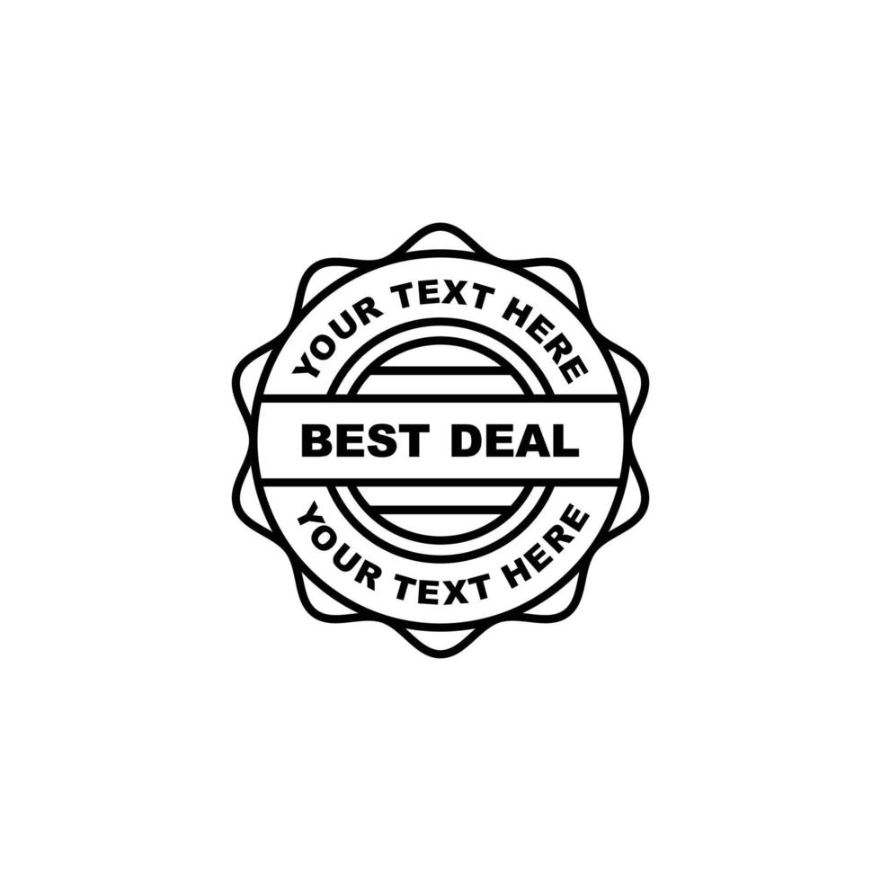 Best deal stamp icon vector illustration