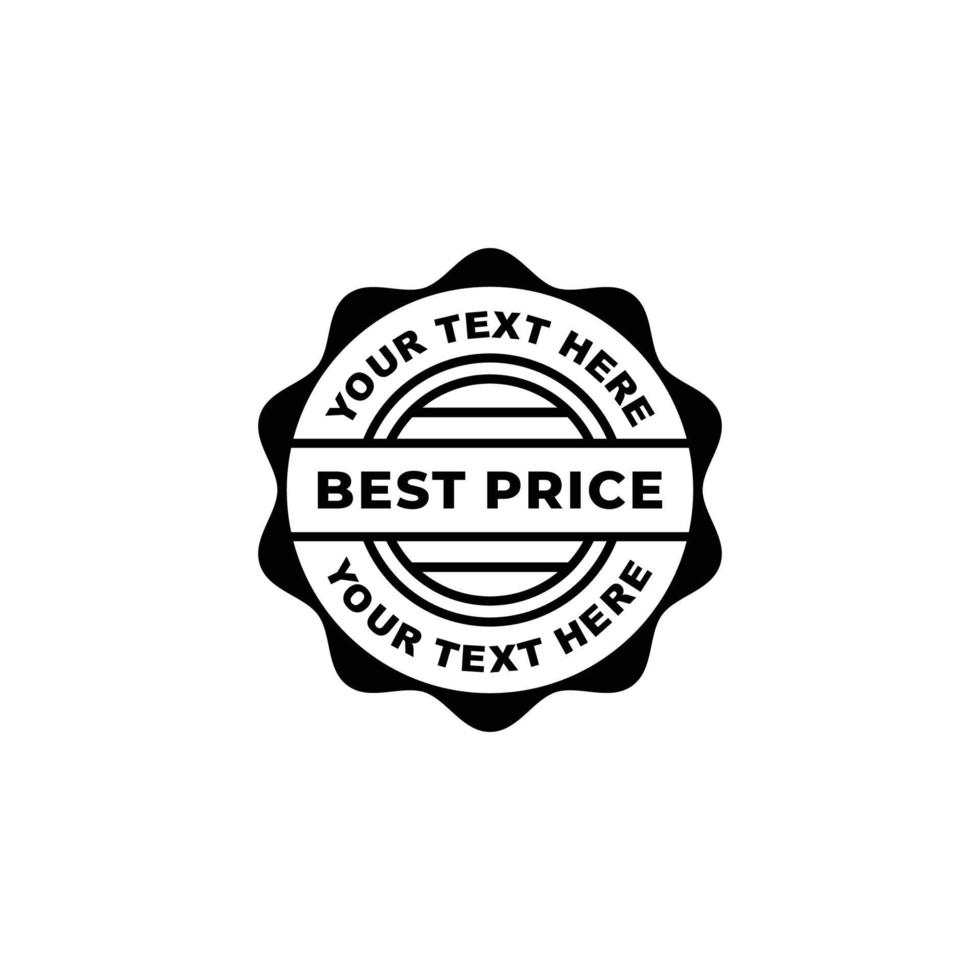 Best price stamp icon vector