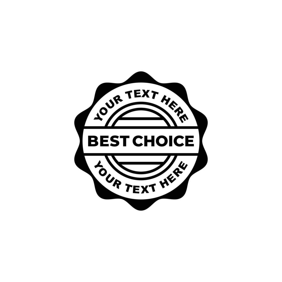 Best choice stamp seal icon vector illustration