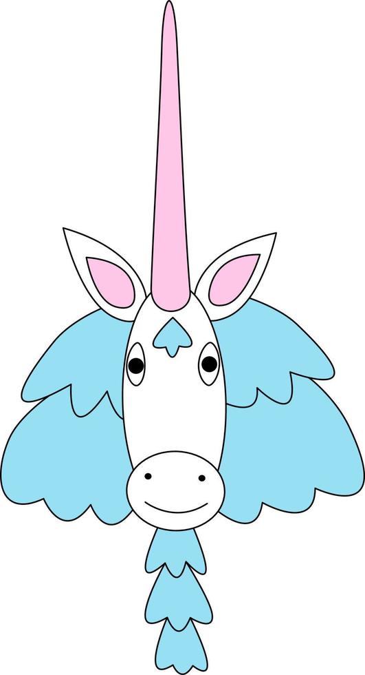 Mythical unicorn animal vector