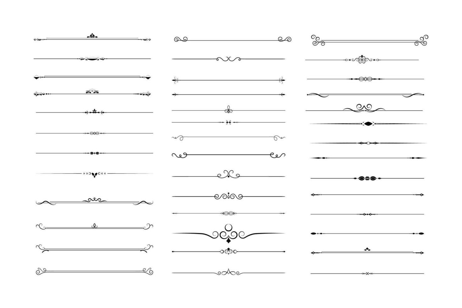 Set of Divider Book Page vector