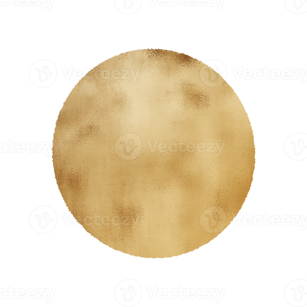 Gold Metallic Circle Background png