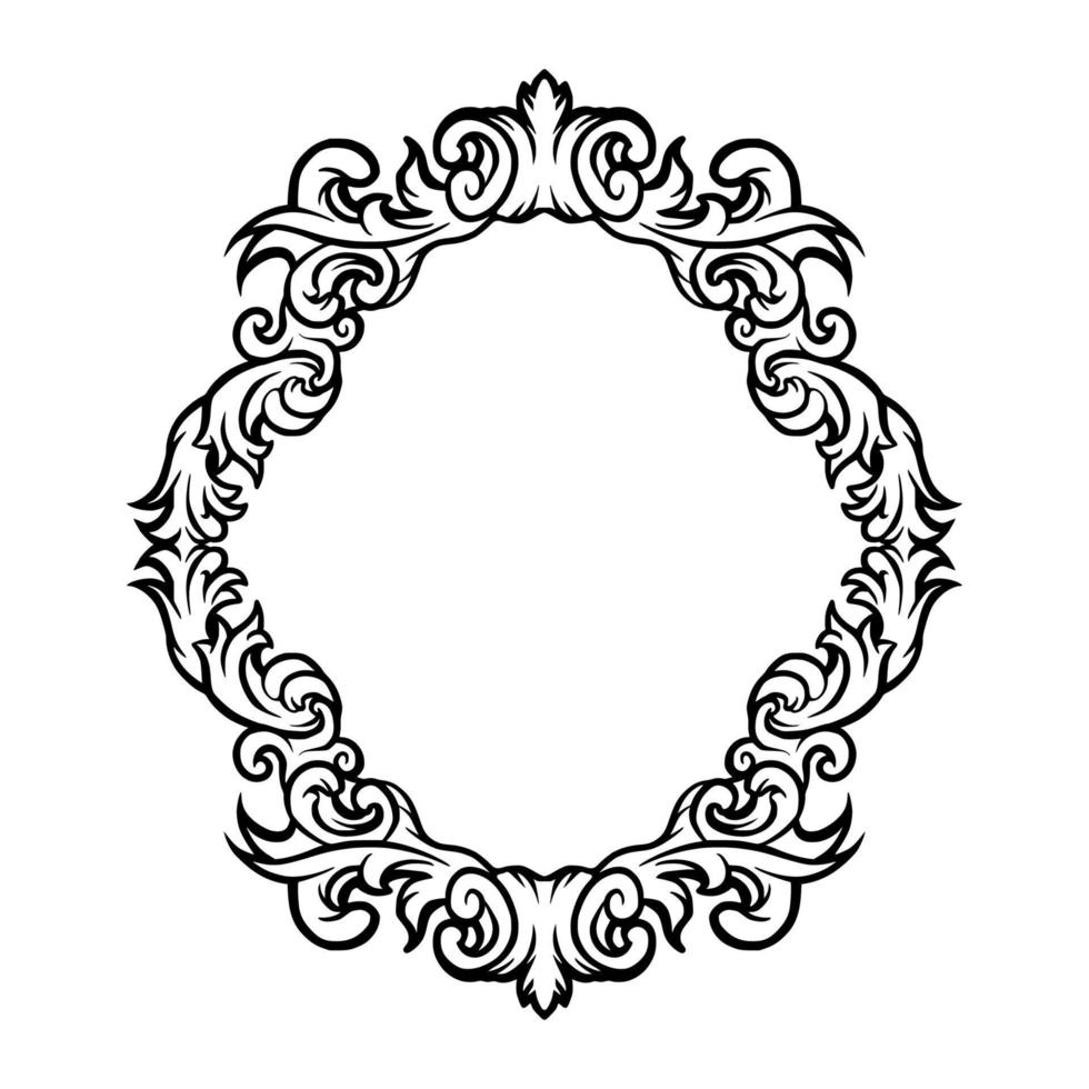 Ornament frame vector art