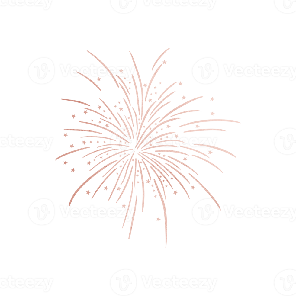 Rose Gold Firework png