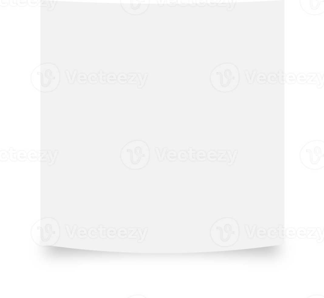 Sticky note paper in white colors. Reminder square illustration. png