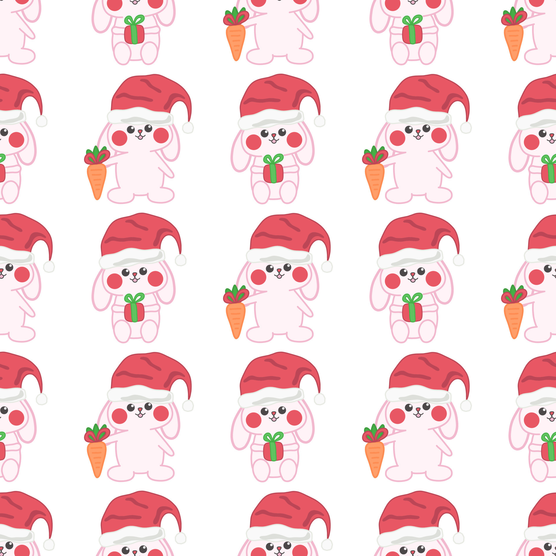 cute-doodle-christmas-baby-bunny-vector-seamless-pattern-13220523-vector-art-at-vecteezy