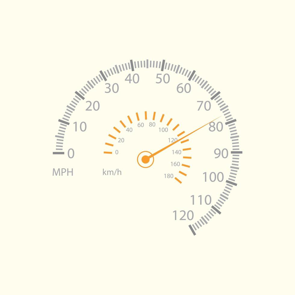 Car speed meter design vector