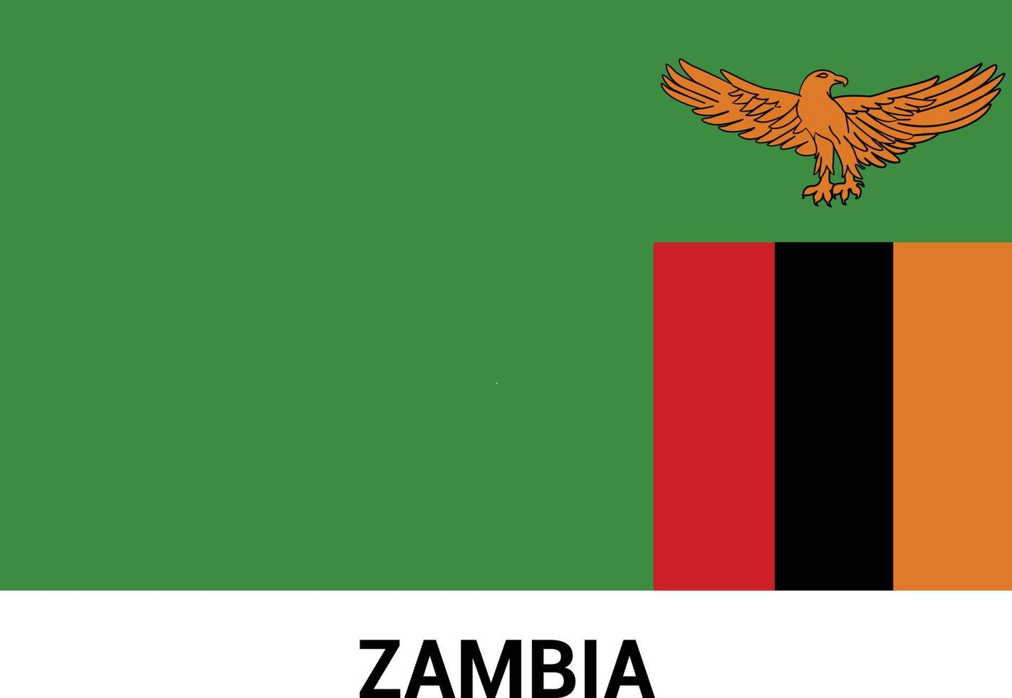 vector de tarjeta de diseño del día de la independencia de zambia