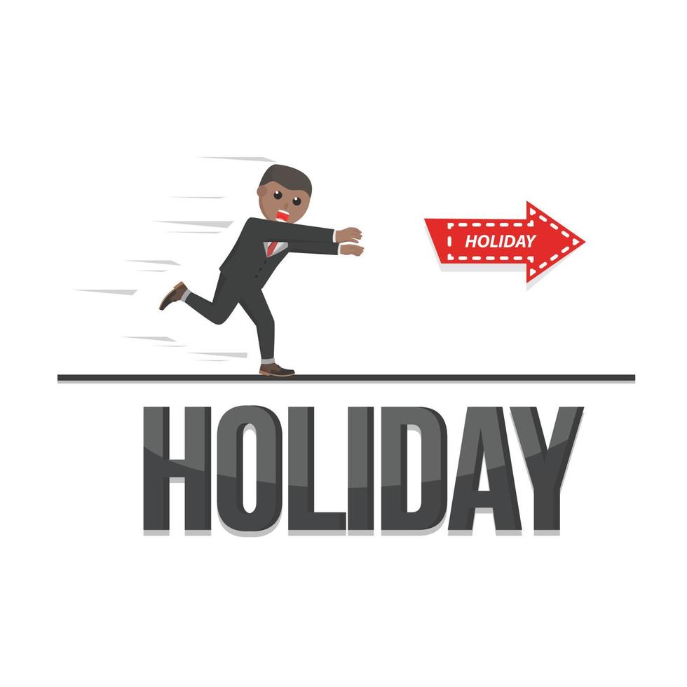 business african holiday design character with text vector