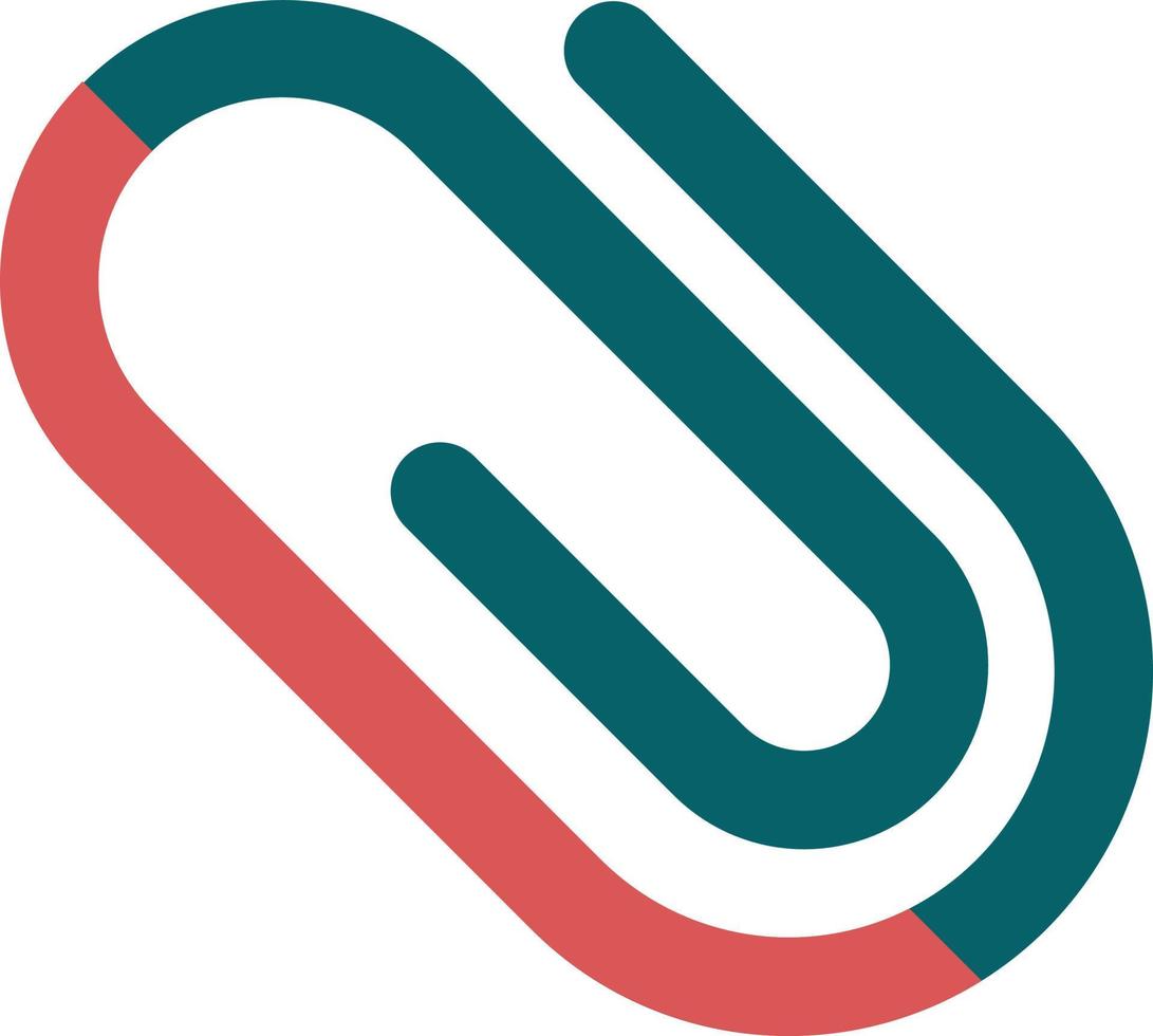 Paper Clip Icon Style vector