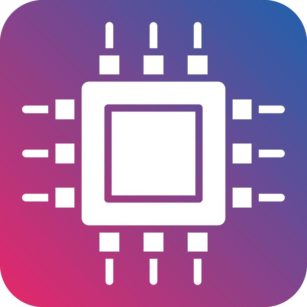 Cpu Icon Style vector