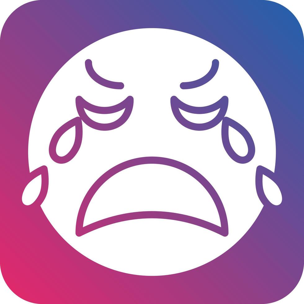 Crying Icon Style vector