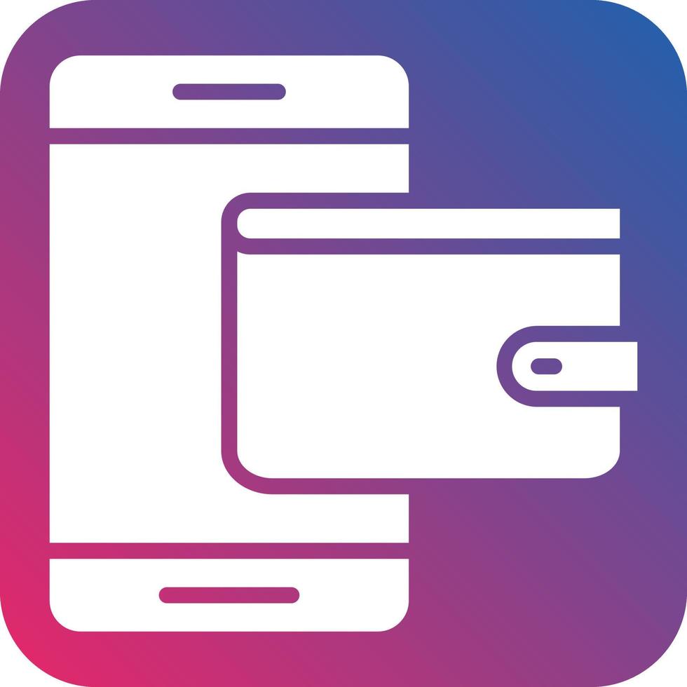 Digital Wallet Icon Style vector