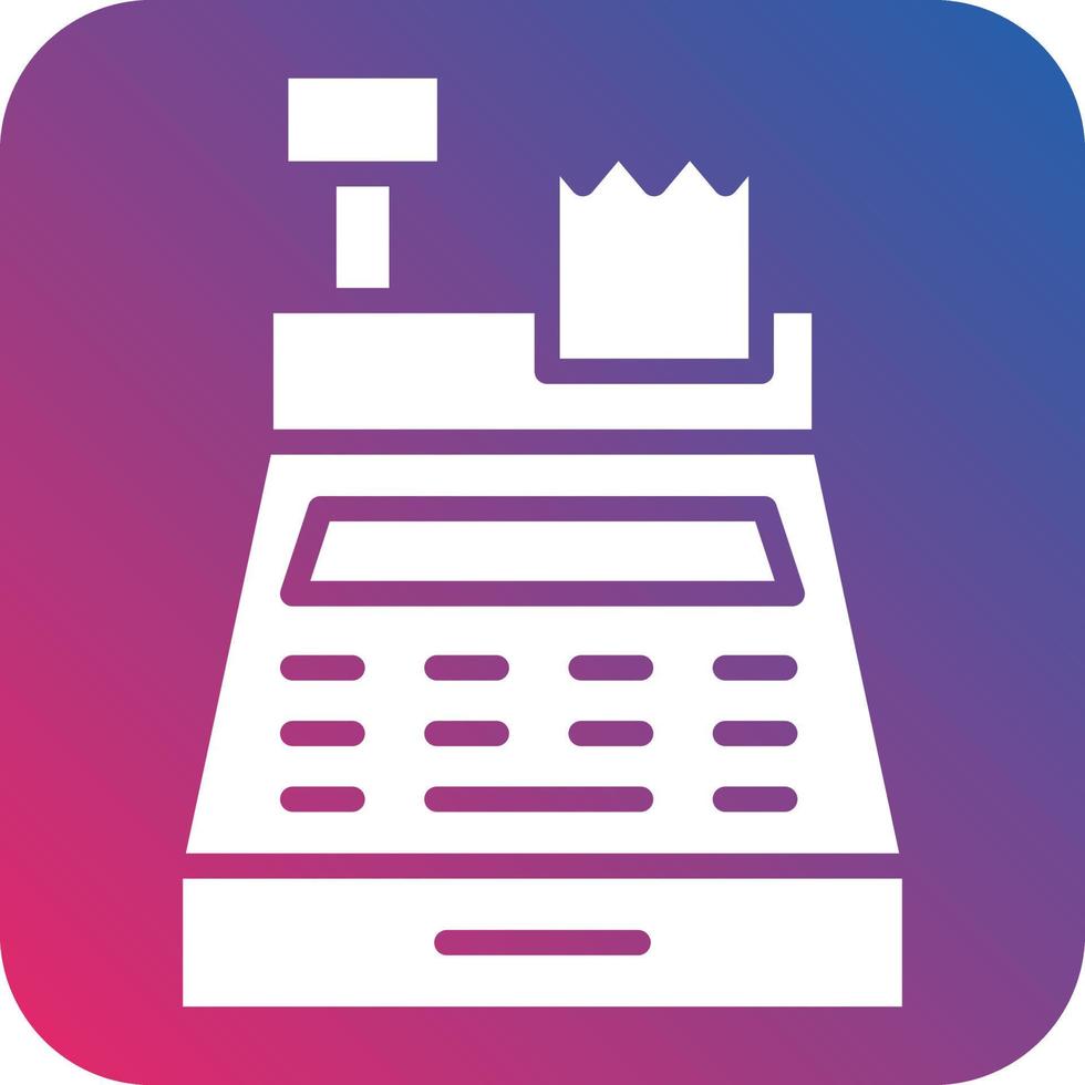 Cash Register Icon Style vector