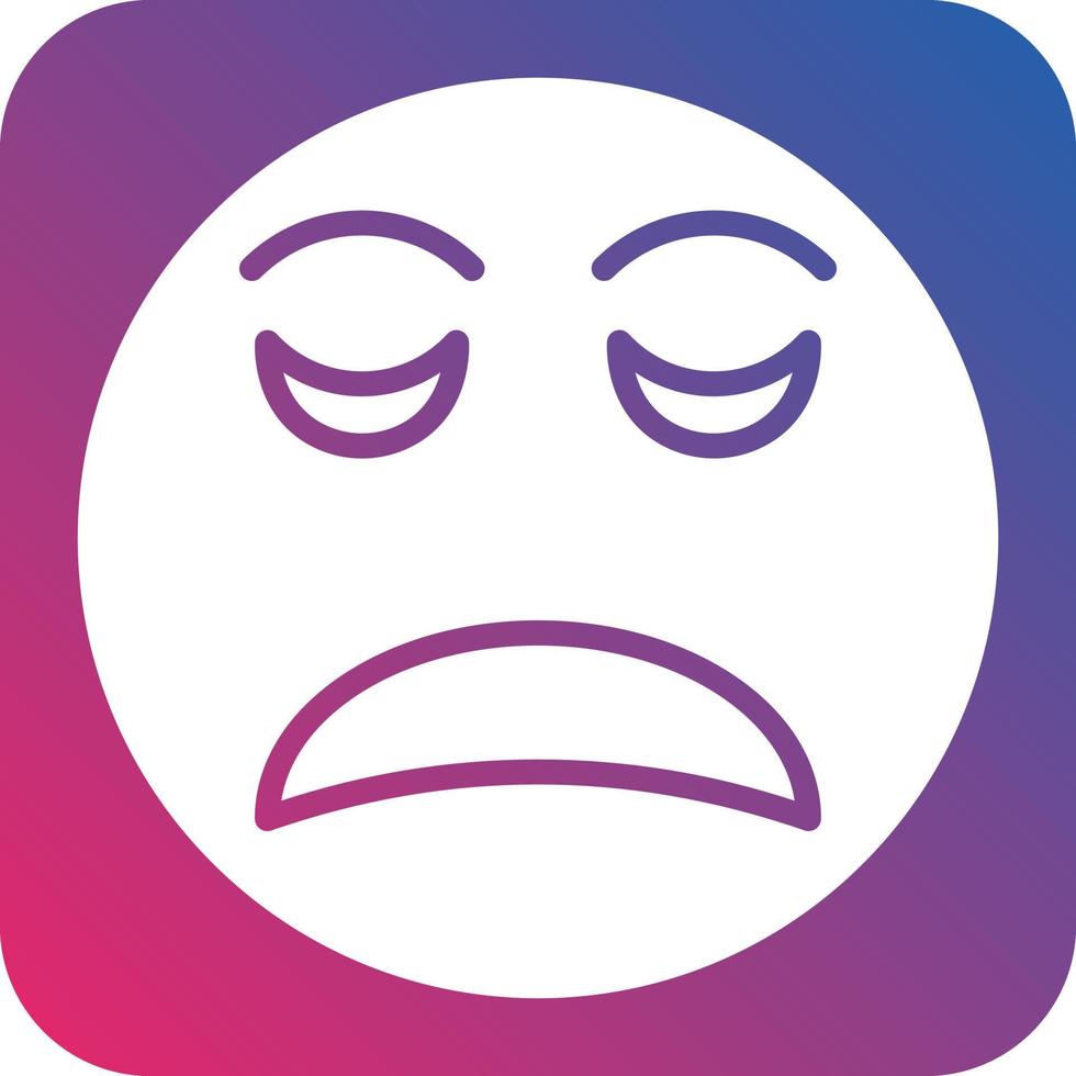 Disappointed Icon Style vector