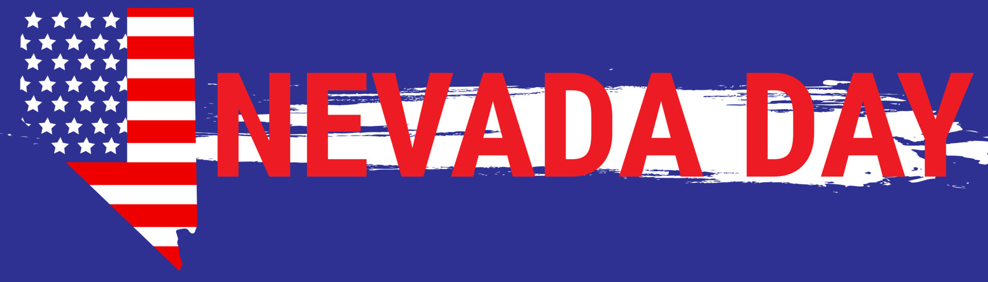 feliz dia nevada. celebración para nevada. banner vectorial y tarjeta