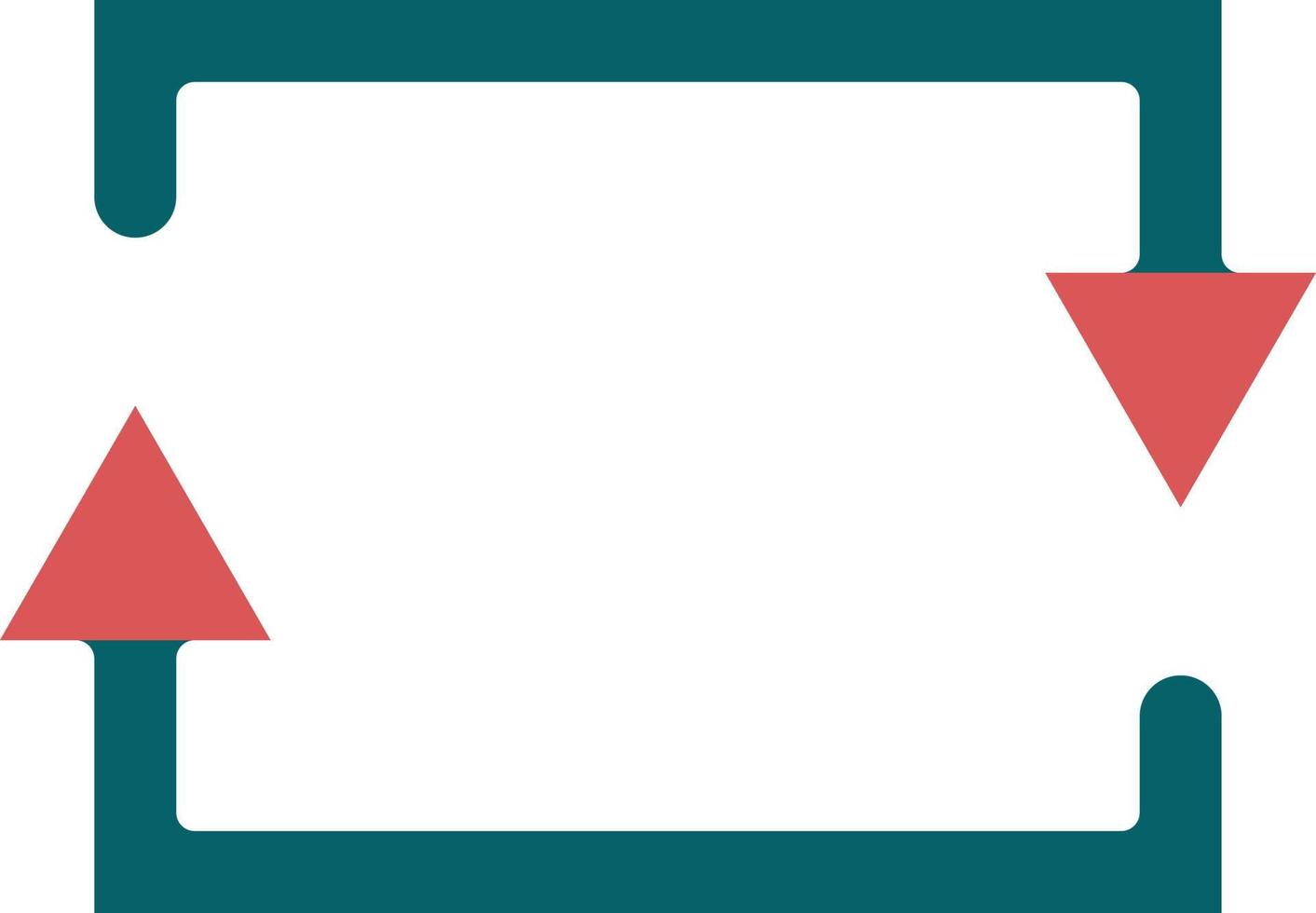 Rectangular Arrow Icon Style vector