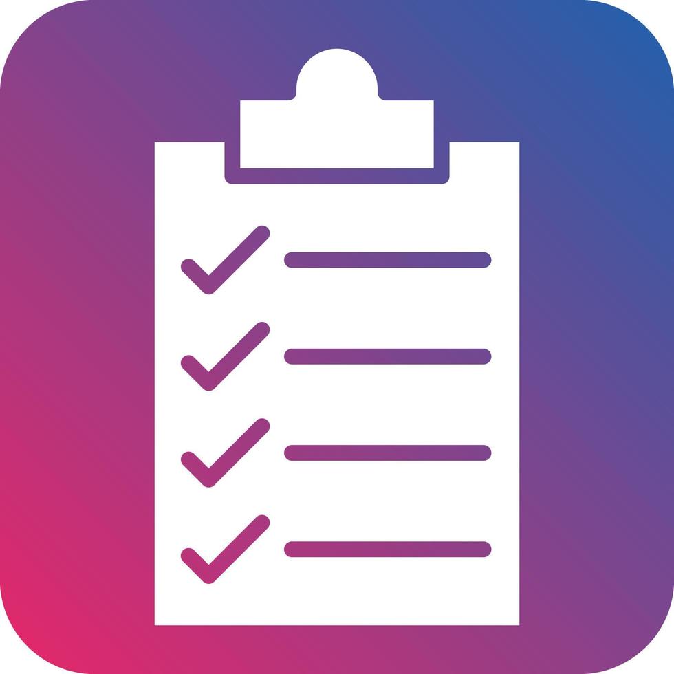 checklist Icon Style vector