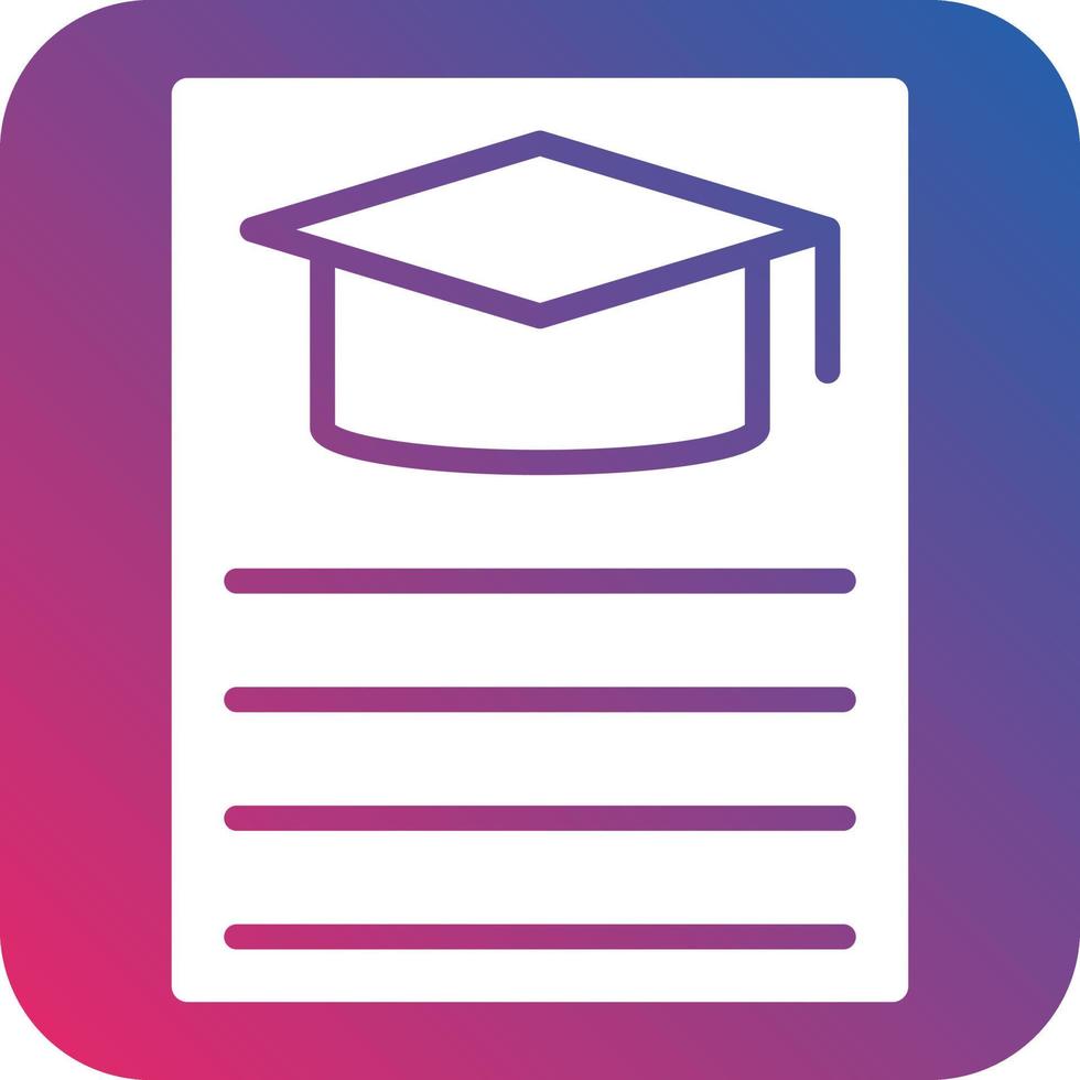Curriculum Icon Style vector