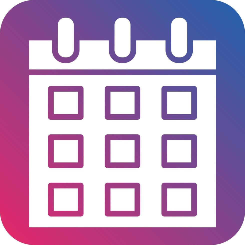estilo de icono de calendario vector